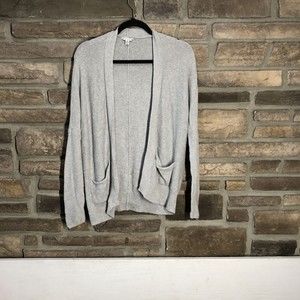 American Eagle Open Front Cardigan Women's Gray Pockets size XS